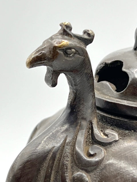 The Copper Phoenix Incense Burner