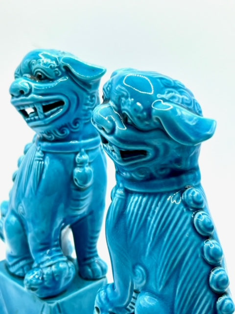 The Blue Porcelain Lions
