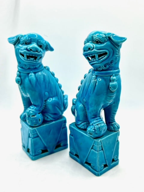 The Blue Porcelain Lions