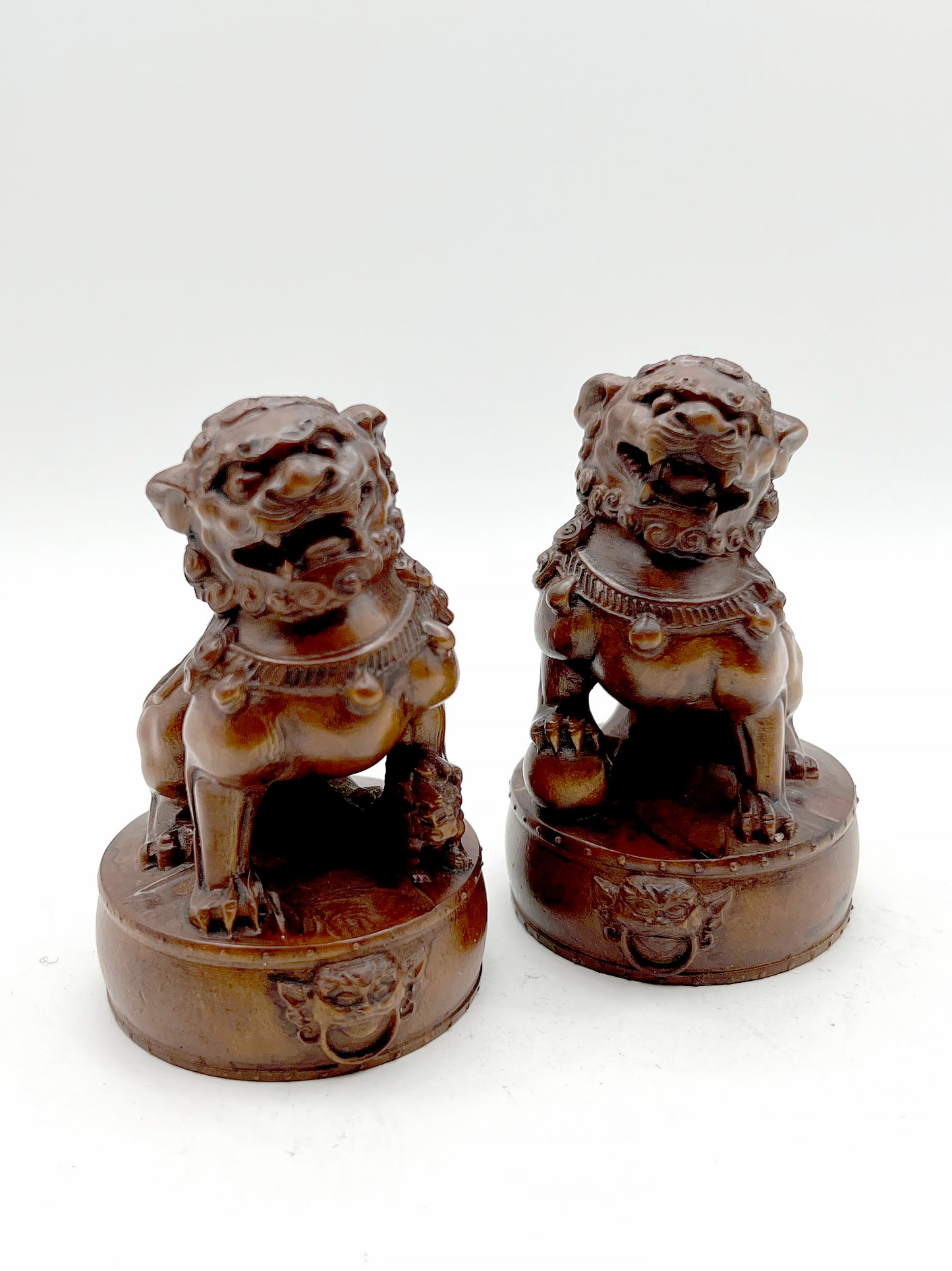 The Pair Of Wooden Lions